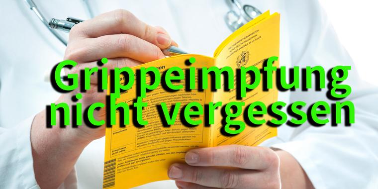 Grippeimpfung nicht vergessen